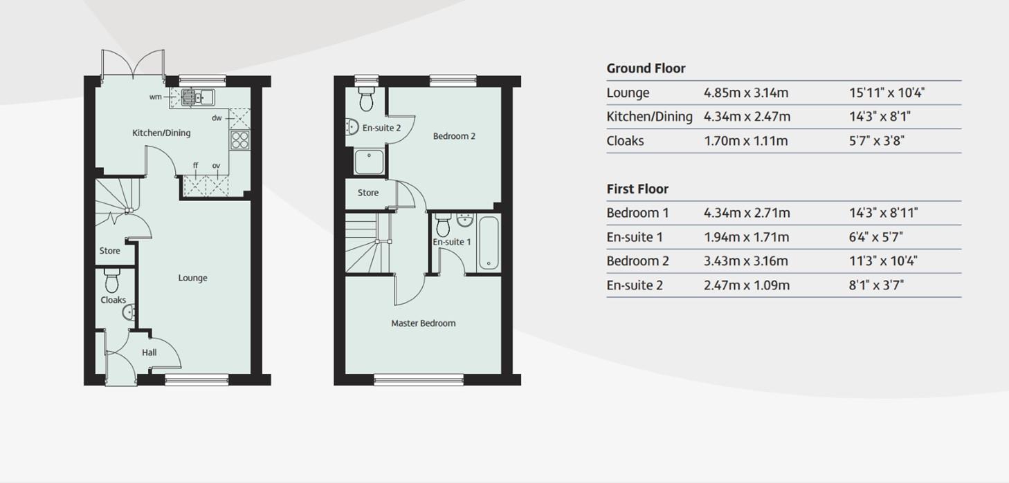 Floorplans For Cheddington Crescent Great Sankey