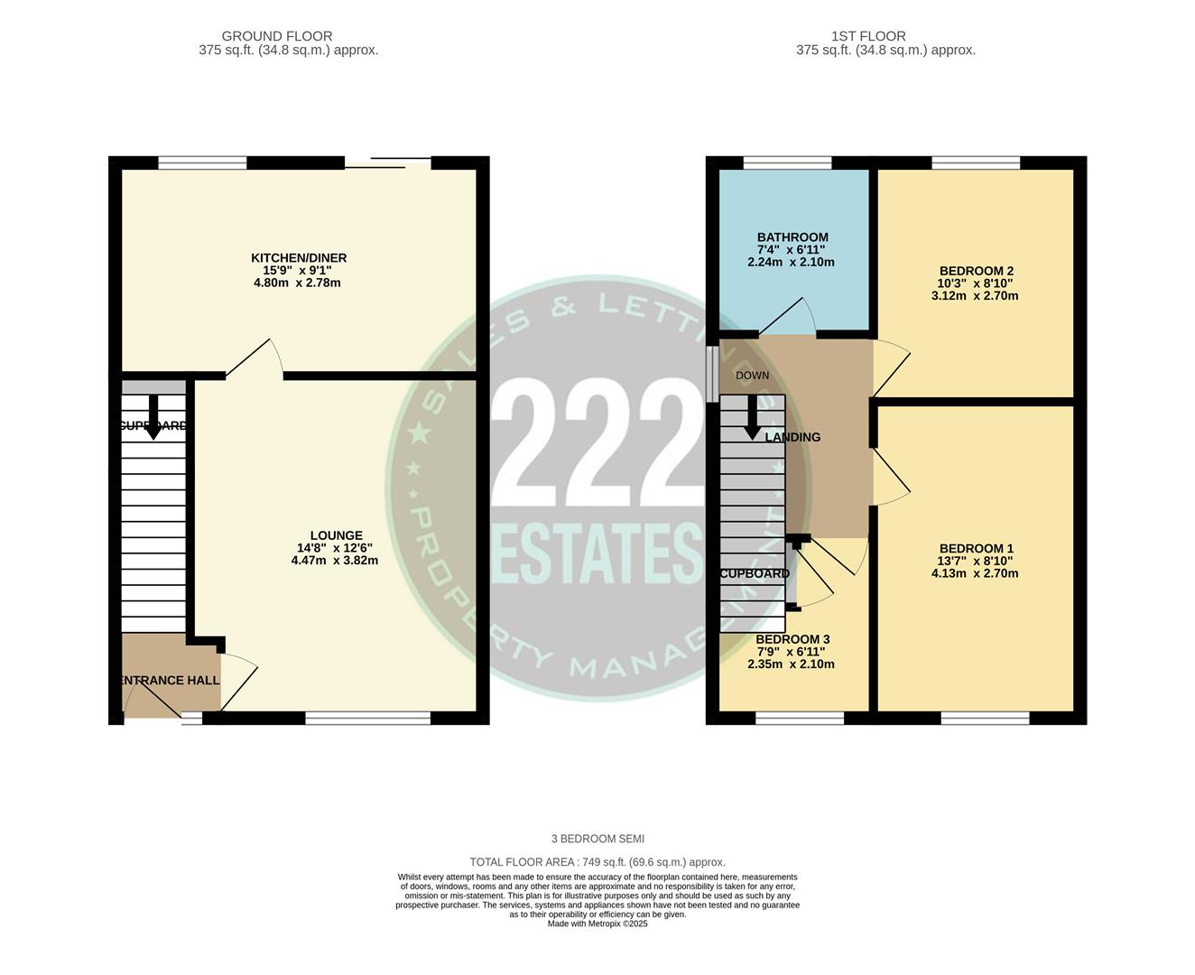 Floorplans For Dundee Close, Fearnhead