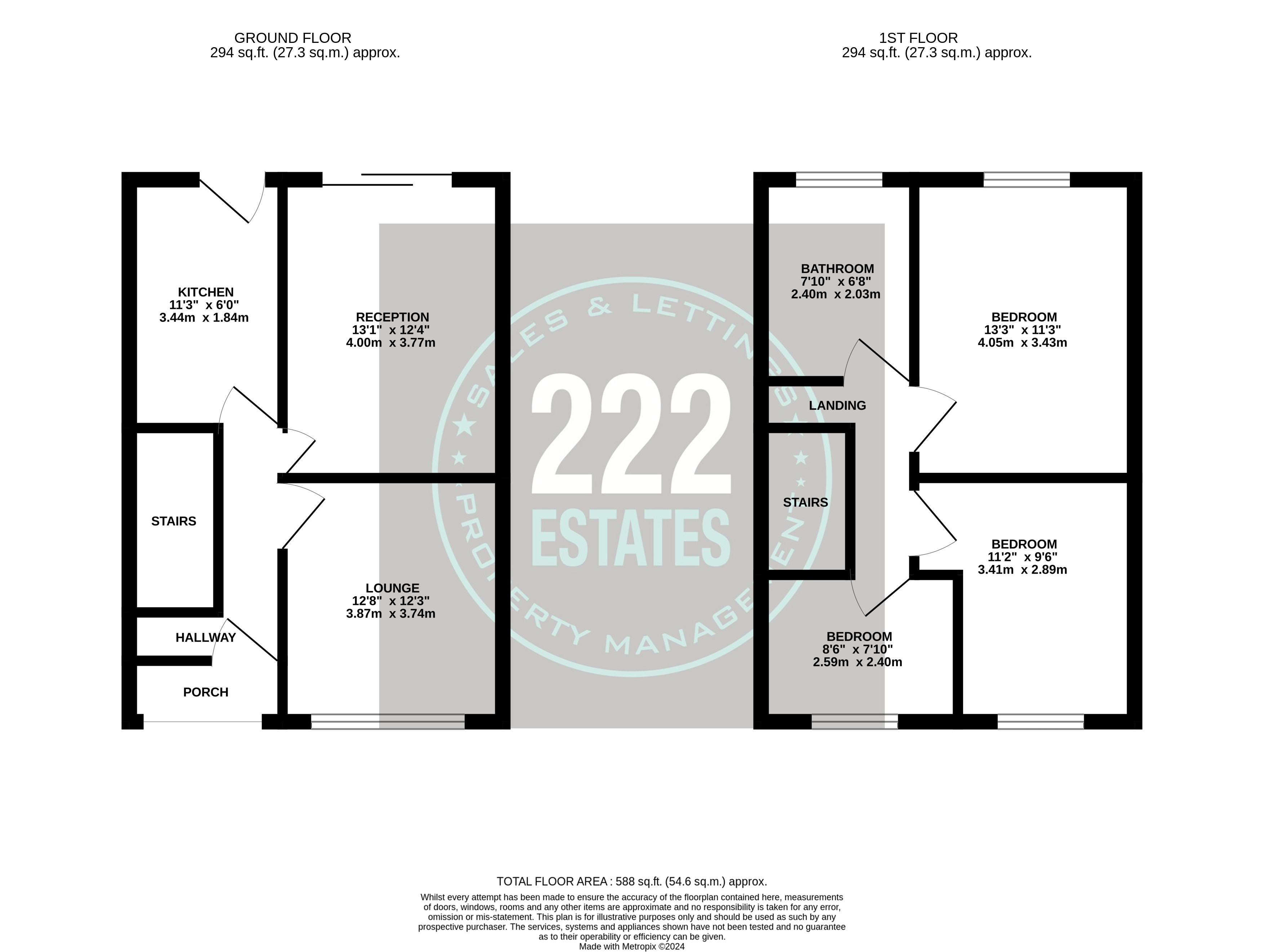 Floorplans For Orford Road, Warrington, WA1 3TB