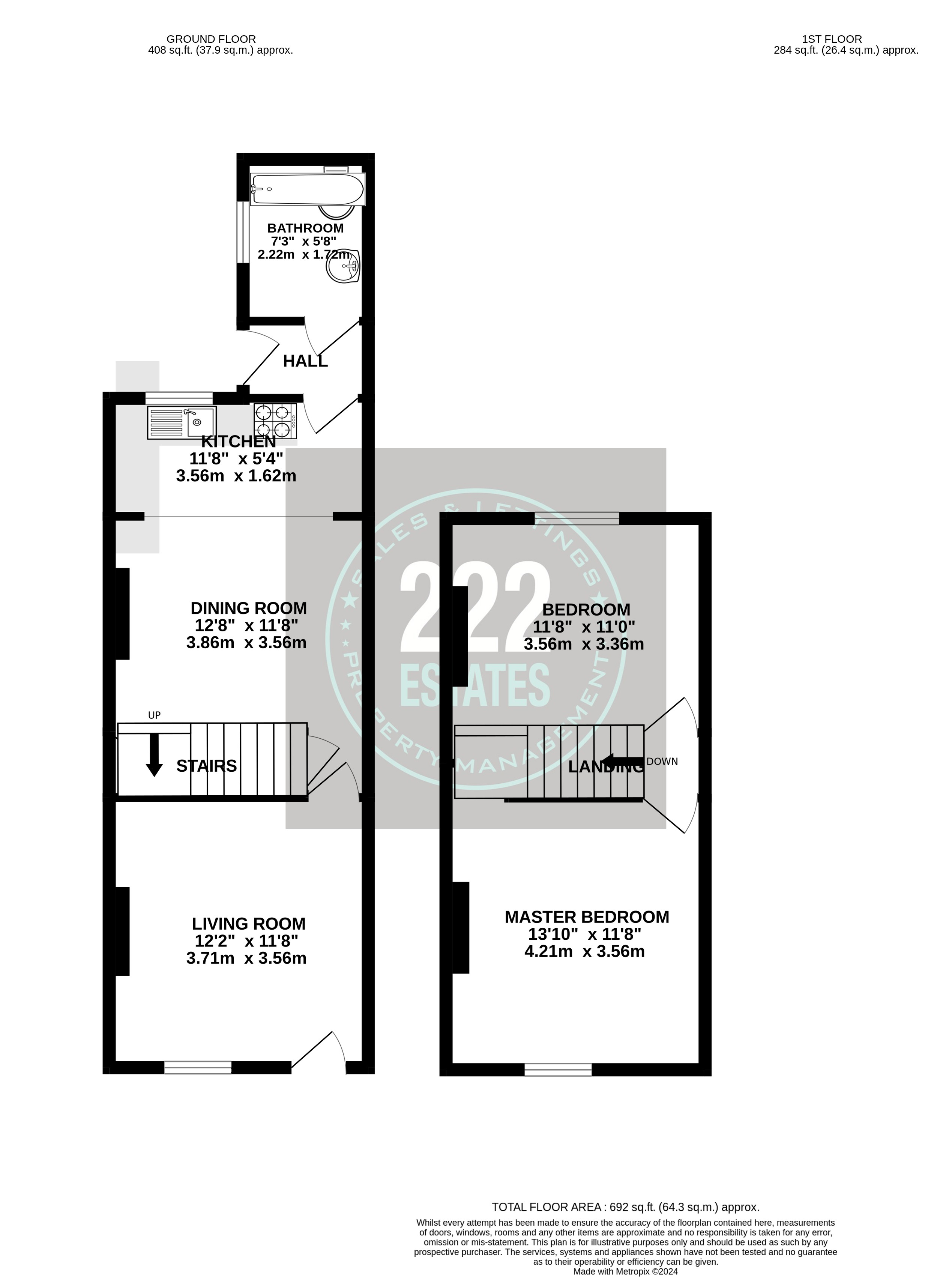 Floorplans For Brighton Street Warrington WA5 1QE