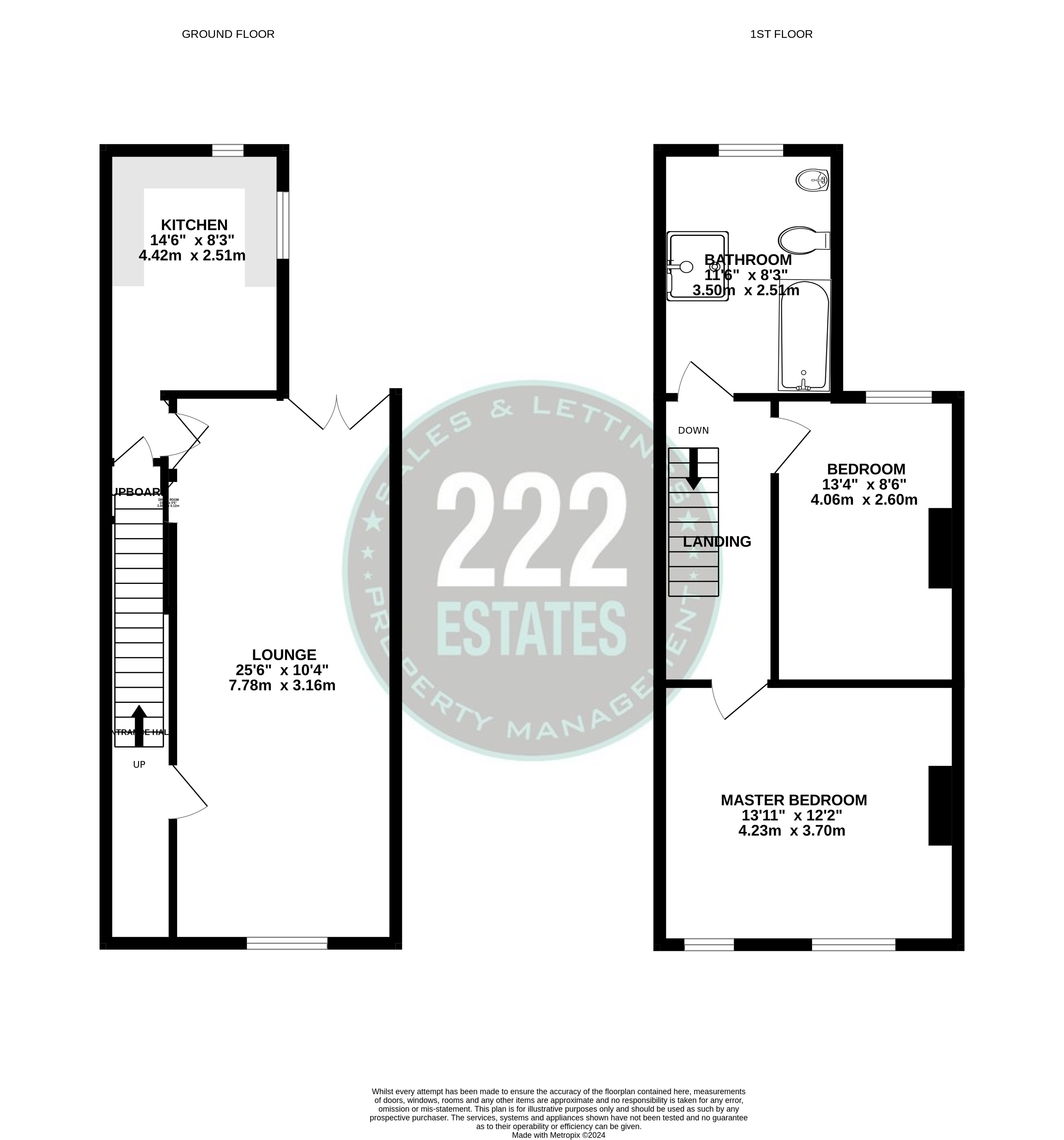 Floorplans For Roome Street Warrington WA2 7RA