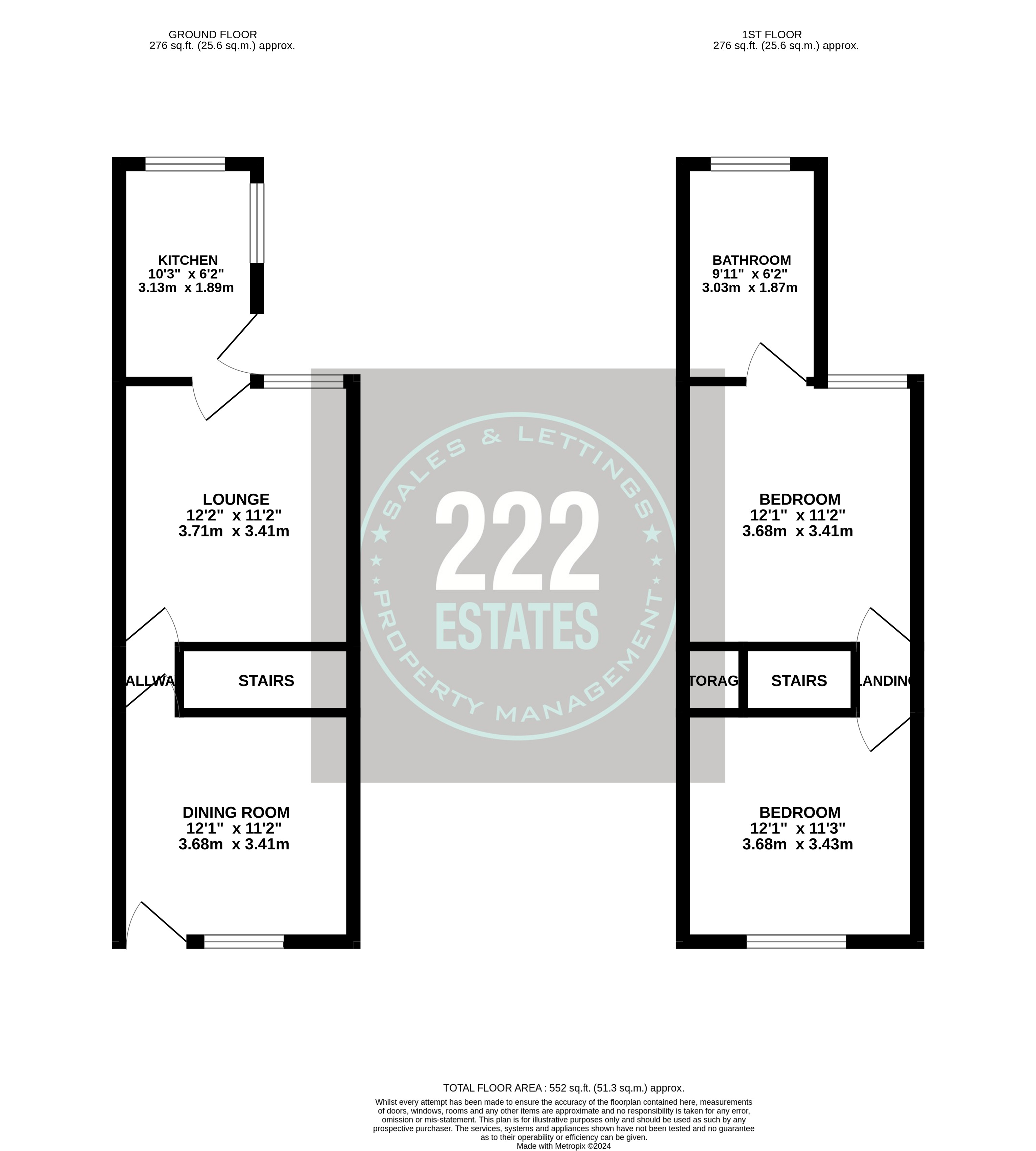 Floorplans For Algernon Street, Warrington