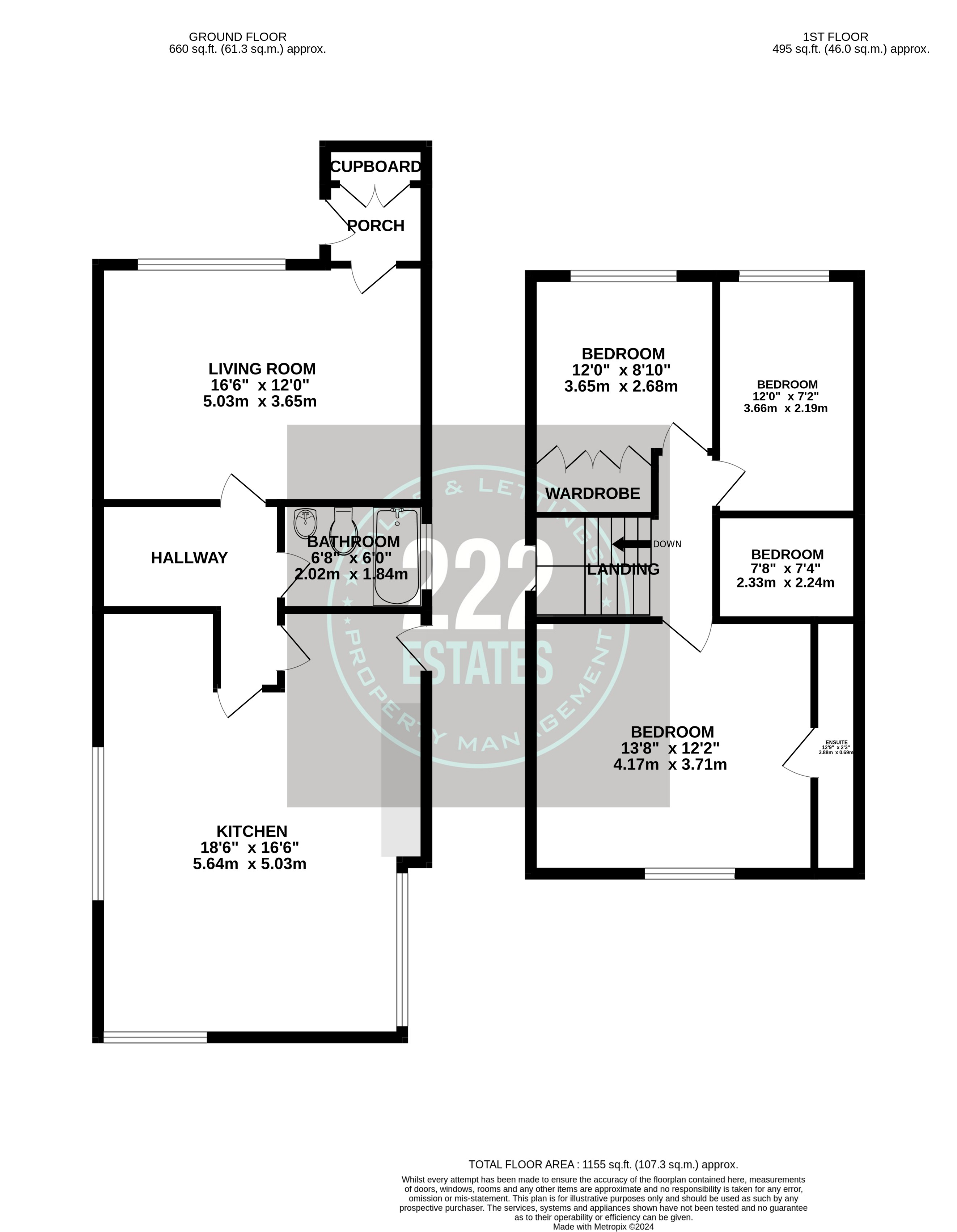 Floorplans For Sheerwater Close Padgate Warrington WA1 3JE