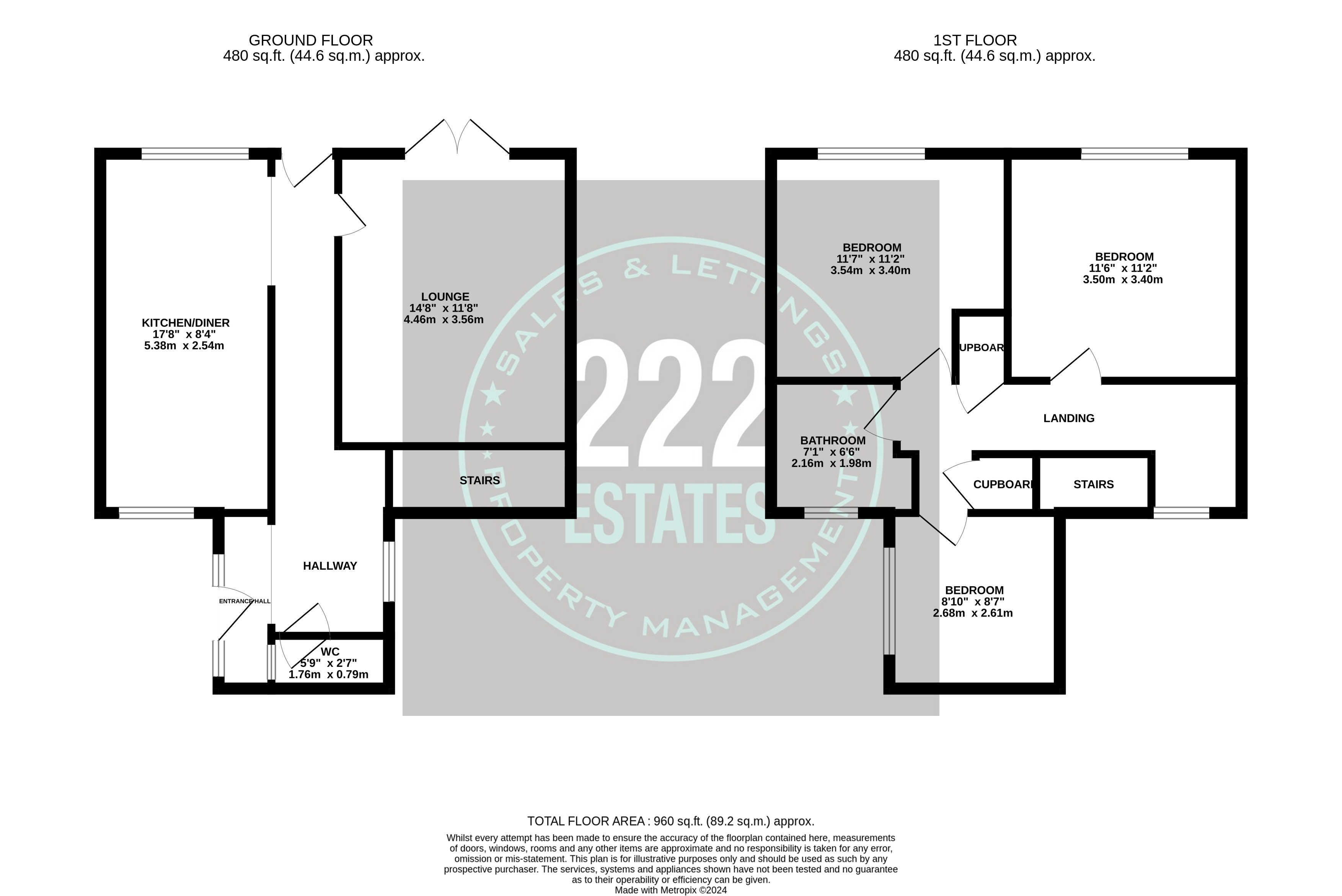 Floorplans For Quebec Road Warrington WA2 7SB