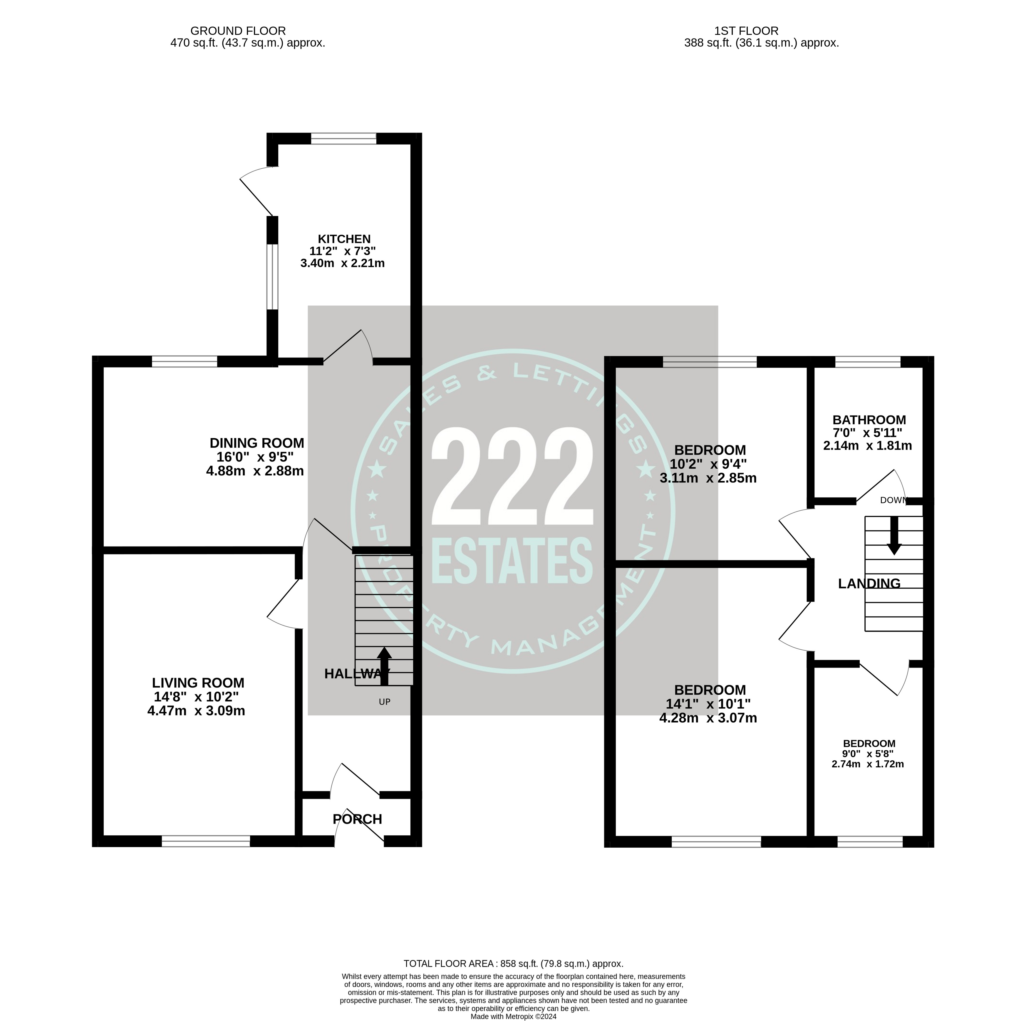 Floorplans For Elliott Avenue Warrington WA1 3SD