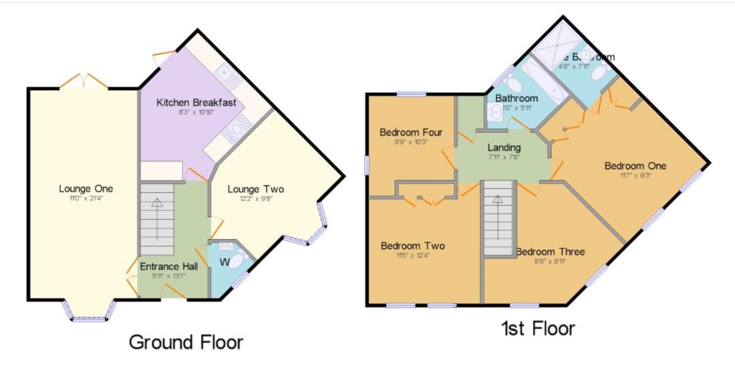 Floorplans For Missouri Drive, Chapelford Village WA5 