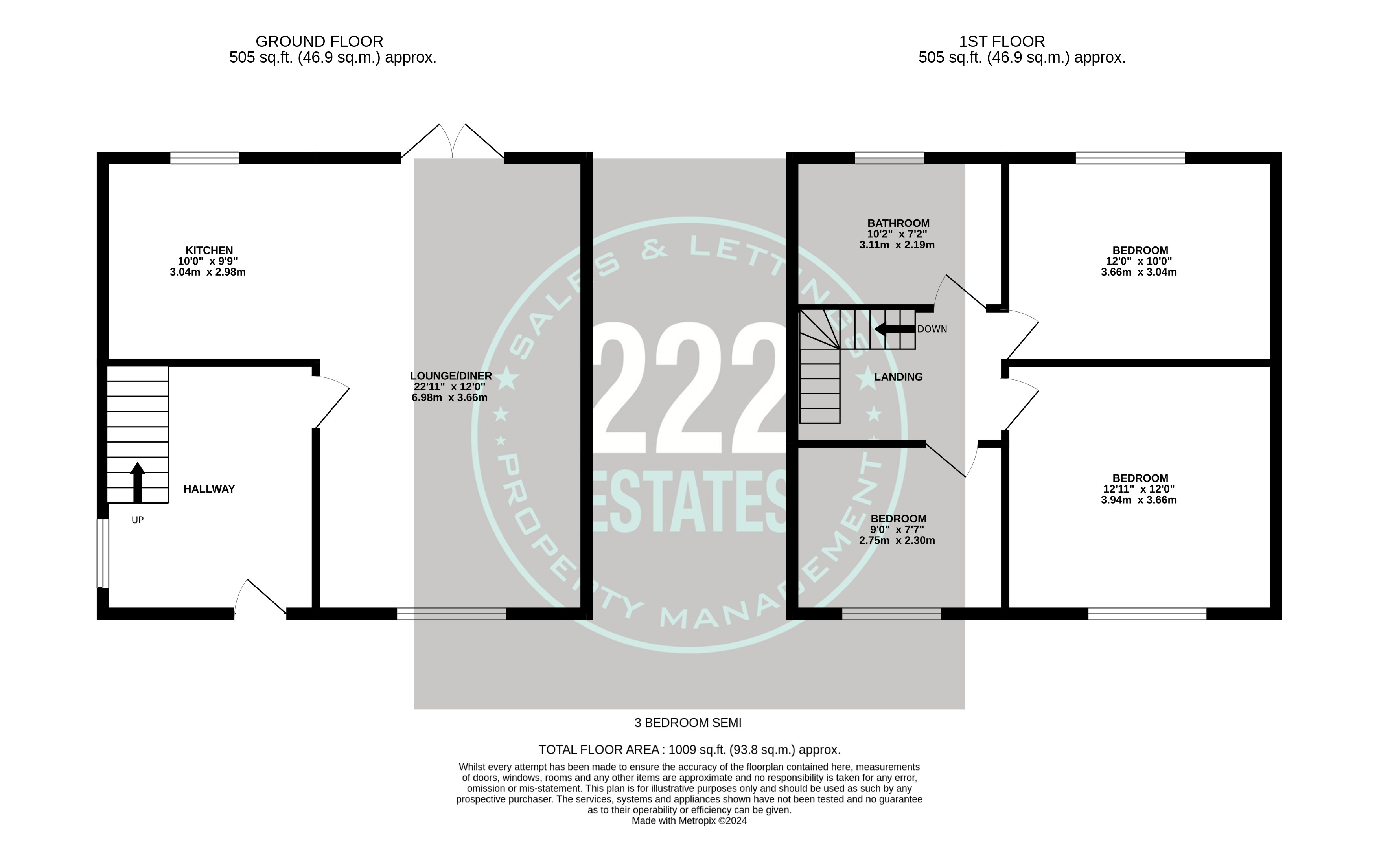 Floorplans For Almer Dr Great Sankey, Warrington WA5 1JU