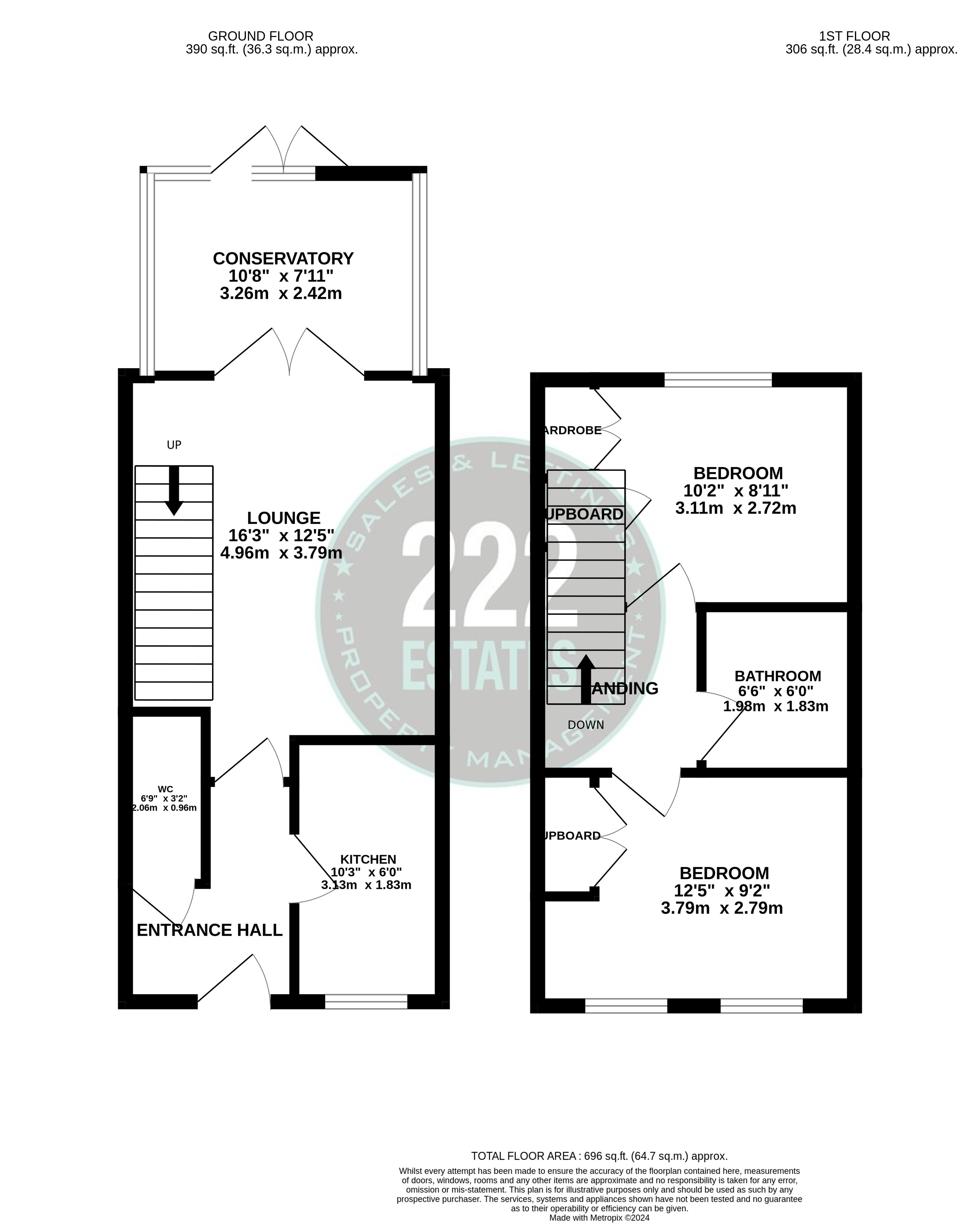 Floorplans For Greyfriars Close, Fearnhead, Warrington